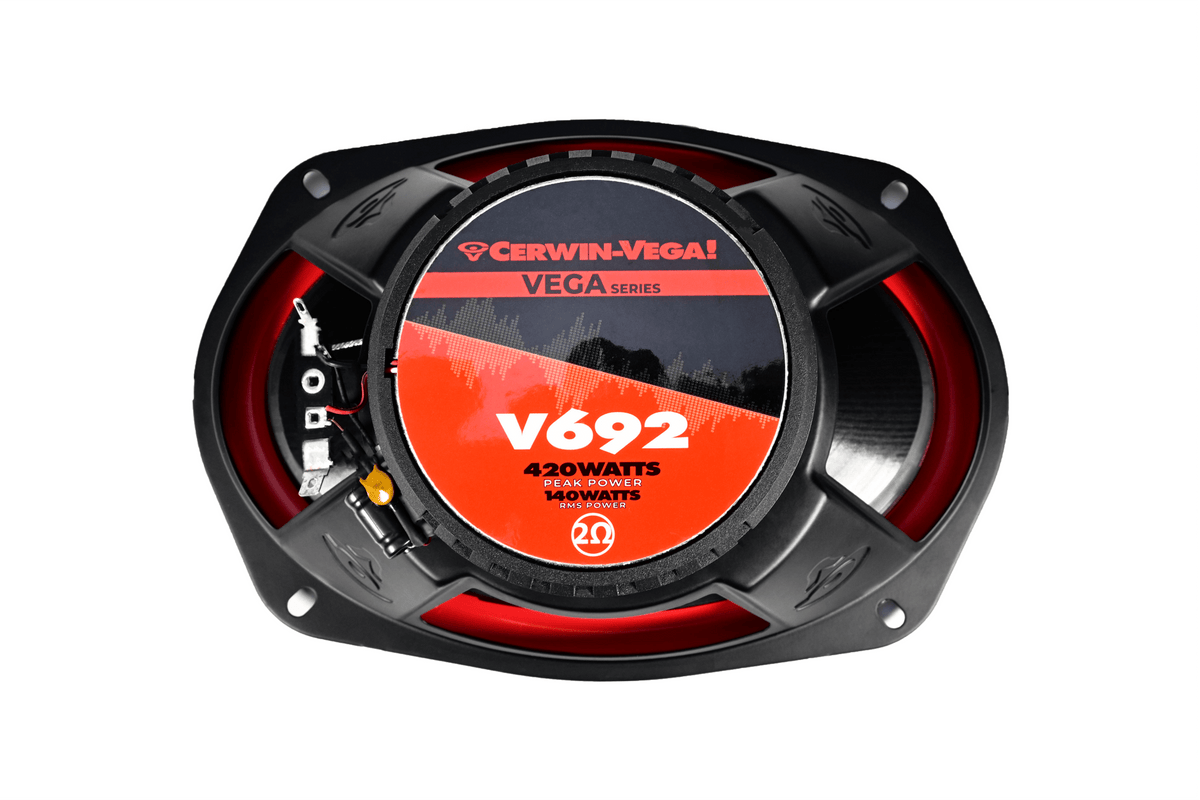 Vega Series 6x9 Inch 2-Way 2-Ohm Coaxial Speakers V692